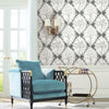 Tree and Vine Ogee Peel and Stick Wallpaper Peel and Stick Wallpaper RoomMates   