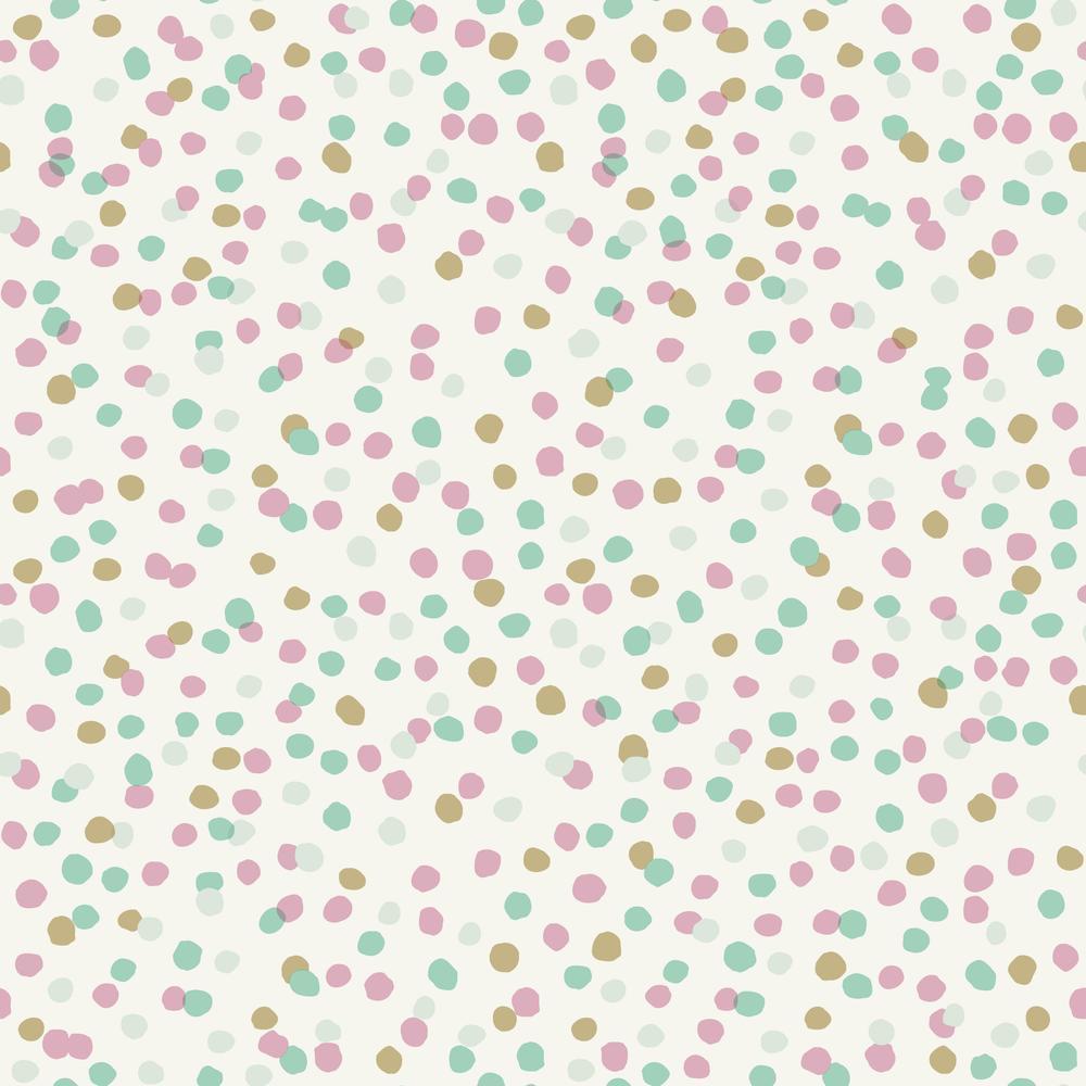 Confetti Peel and Stick Wallpaper Peel and Stick Wallpaper RoomMates Roll Multicolor 
