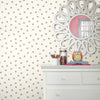 Small Gold Dot Peel and Stick Wallpaper Peel and Stick Wallpaper RoomMates   