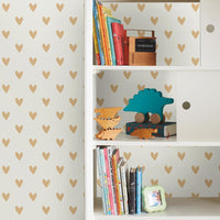 Heart Peel and Stick Wallpaper Peel and Stick Wallpaper RoomMates   