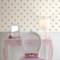 Heart Peel and Stick Wallpaper Peel and Stick Wallpaper RoomMates   
