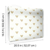 Heart Peel and Stick Wallpaper Peel and Stick Wallpaper RoomMates   