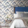 Chevron Stripe Peel and Stick Wallpaper Peel and Stick Wallpaper RoomMates   