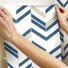 Chevron Stripe Peel and Stick Wallpaper Peel and Stick Wallpaper RoomMates   