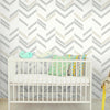 Chevron Stripe Peel and Stick Wallpaper Peel and Stick Wallpaper RoomMates   
