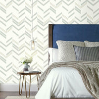 Chevron Stripe Peel and Stick Wallpaper Peel and Stick Wallpaper RoomMates   