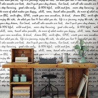 Dream Big Script Peel and Stick Wallpaper Peel and Stick Wallpaper RoomMates   