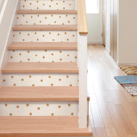 Large Gold Dot Peel and Stick Wallpaper Peel and Stick Wallpaper RoomMates   