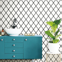 Modern Trellis Peel and Stick Wallpaper Peel and Stick Wallpaper RoomMates   
