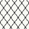 Modern Trellis Peel and Stick Wallpaper Peel and Stick Wallpaper RoomMates Roll Black 