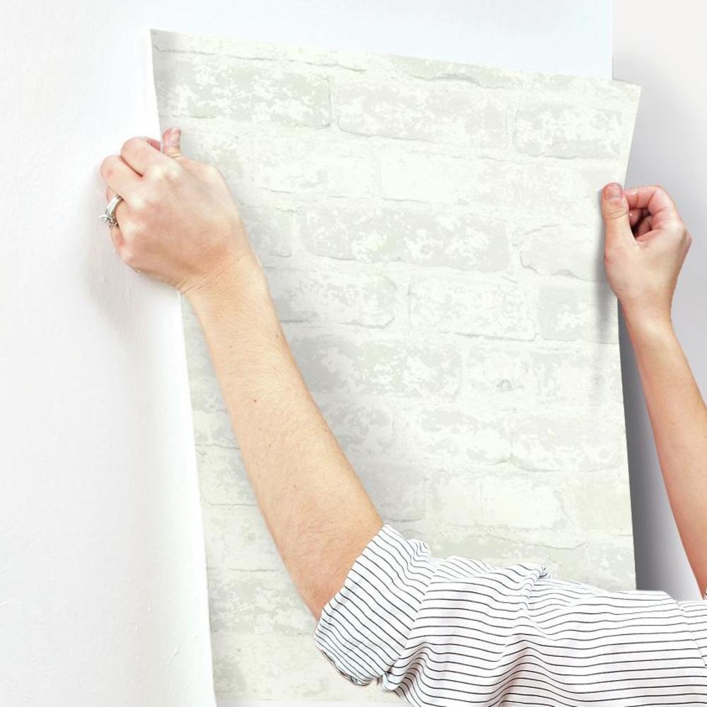 Brick Peel and Stick Wallpaper Peel and Stick Wallpaper RoomMates   