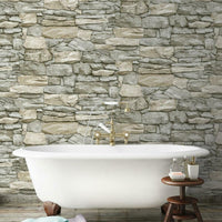 Stone Peel and Stick Wallpaper Peel and Stick Wallpaper RoomMates   