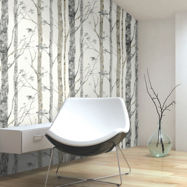 Birch Trees Peel and Stick Wallpaper Peel and Stick Wallpaper RoomMates   