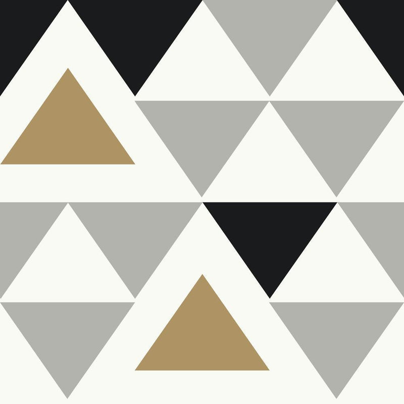 Geometric Triangle Peel and Stick Wallpaper Peel and Stick Wallpaper RoomMates Roll  