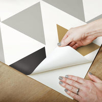 Geometric Triangle Peel and Stick Wallpaper Peel and Stick Wallpaper RoomMates   