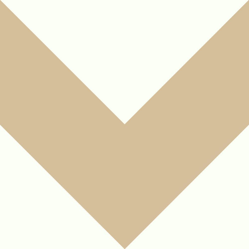 Large Chevron Peel and Stick Wallpaper Peel and Stick Wallpaper RoomMates Sample Gold 