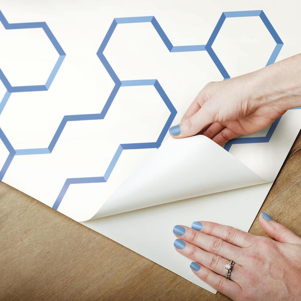 Open Geometric Peel and Stick Wallpaper Peel and Stick Wallpaper RoomMates   