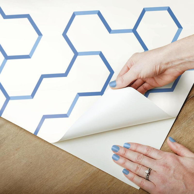 Open Geometric Peel and Stick Wallpaper Peel and Stick Wallpaper RoomMates   
