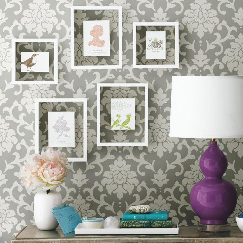 Damask Peel And Stick Wallpaper Peel and Stick Wallpaper RoomMates   
