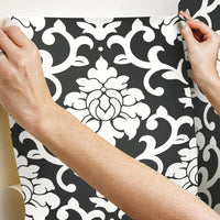Damask Peel And Stick Wallpaper Peel and Stick Wallpaper RoomMates   