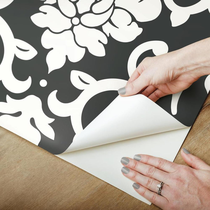 Damask Peel And Stick Wallpaper Peel and Stick Wallpaper RoomMates   