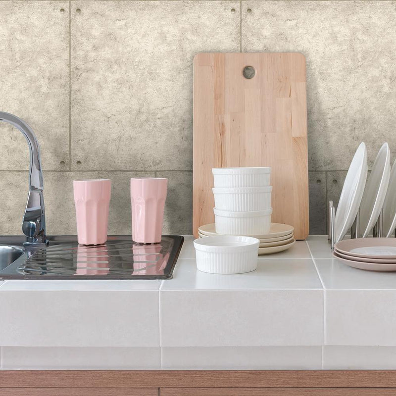 Cement Peel and Stick Wallpaper Peel and Stick Wallpaper RoomMates   