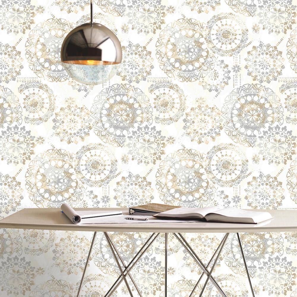 Bohemian Peel and Stick Wallpaper Peel and Stick Wallpaper RoomMates   