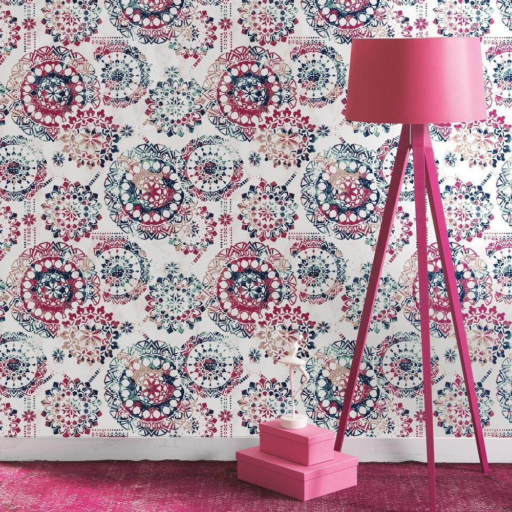 Bohemian Peel and Stick Wallpaper Peel and Stick Wallpaper RoomMates   