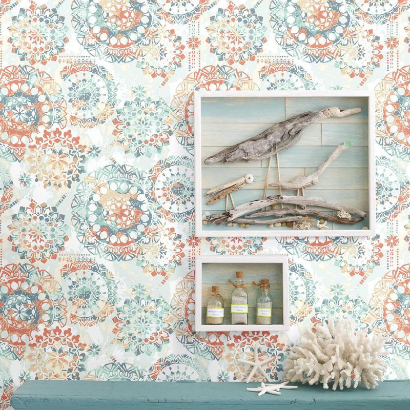 Bohemian Peel and Stick Wallpaper Peel and Stick Wallpaper RoomMates   