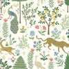 Menagerie Wallpaper Wallpaper Rifle Paper Co. Double Roll White 
