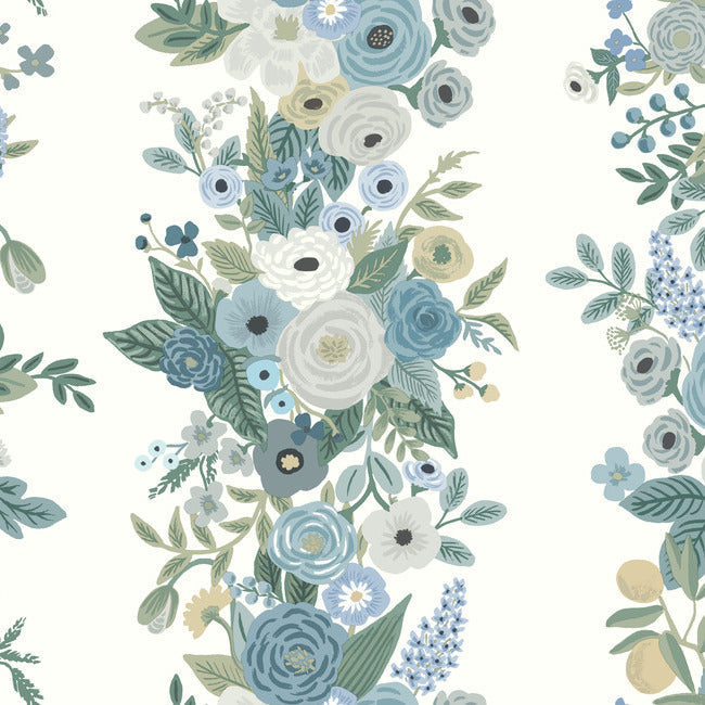 Garden Party Trellis Wallpaper Wallpaper Rifle Paper Co. Double Roll Indigo Multi 