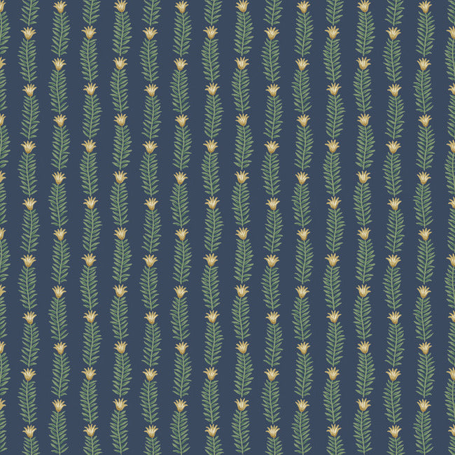 Eden Wallpaper Wallpaper Rifle Paper Co. Double Roll Navy 