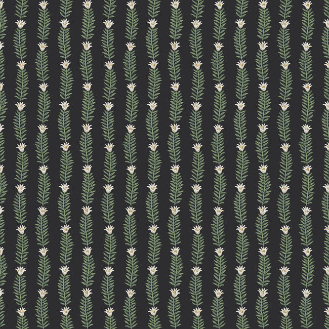 Eden Wallpaper Wallpaper Rifle Paper Co. Double Roll Black 