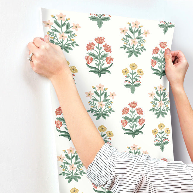 Mughal Rose Wallpaper Wallpaper Rifle Paper Co.   