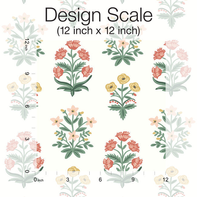Mughal Rose Wallpaper Wallpaper Rifle Paper Co.   