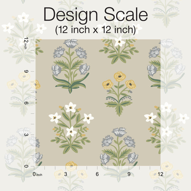 Mughal Rose Wallpaper Wallpaper Rifle Paper Co.   