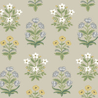 Mughal Rose Wallpaper Wallpaper Rifle Paper Co. Double Roll Linen 