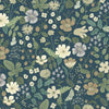 Strawberry Fields Wallpaper Wallpaper Rifle Paper Co. Double Roll Teal 