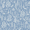Menagerie Toile Wallpaper Wallpaper Rifle Paper Co. Double Roll Blue & White 