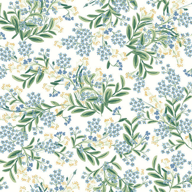 Cornflower Wallpaper Wallpaper Rifle Paper Co. Double Roll White 