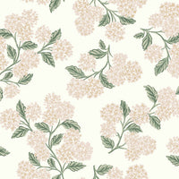 Hydrangea Wallpaper Wallpaper Rifle Paper Co. Double Roll White & Blush 