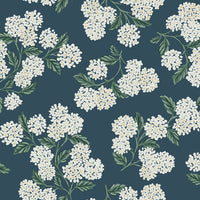 Hydrangea Wallpaper Wallpaper Rifle Paper Co. Double Roll Teal 
