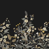Peacock Mural Wall Mural Rifle Paper Co. Mural Black 