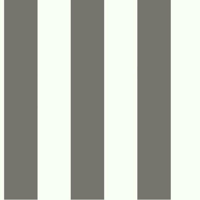 3" Stripe Wallpaper Wallpaper York Double Roll Charcoal/White 