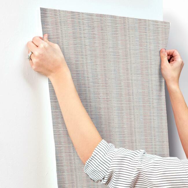 Broken Boucle Stripe Wallpaper Wallpaper York   