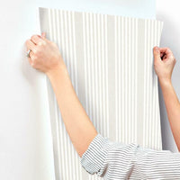 French Linen Stripe Wallpaper Wallpaper York   