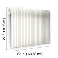 French Linen Stripe Wallpaper Wallpaper York   