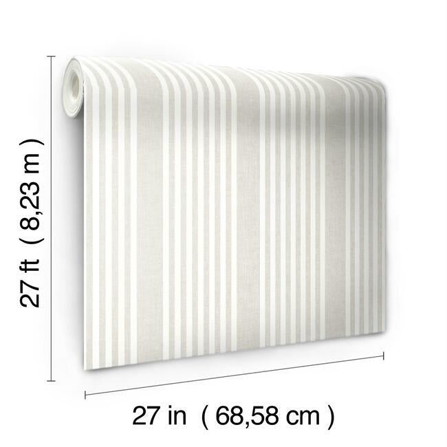 French Linen Stripe Wallpaper Wallpaper York   