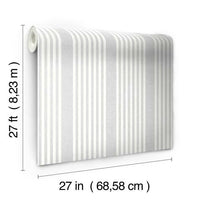 French Linen Stripe Wallpaper Wallpaper York   