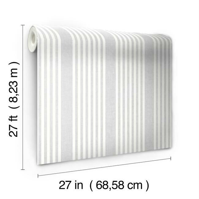 French Linen Stripe Wallpaper Wallpaper York   